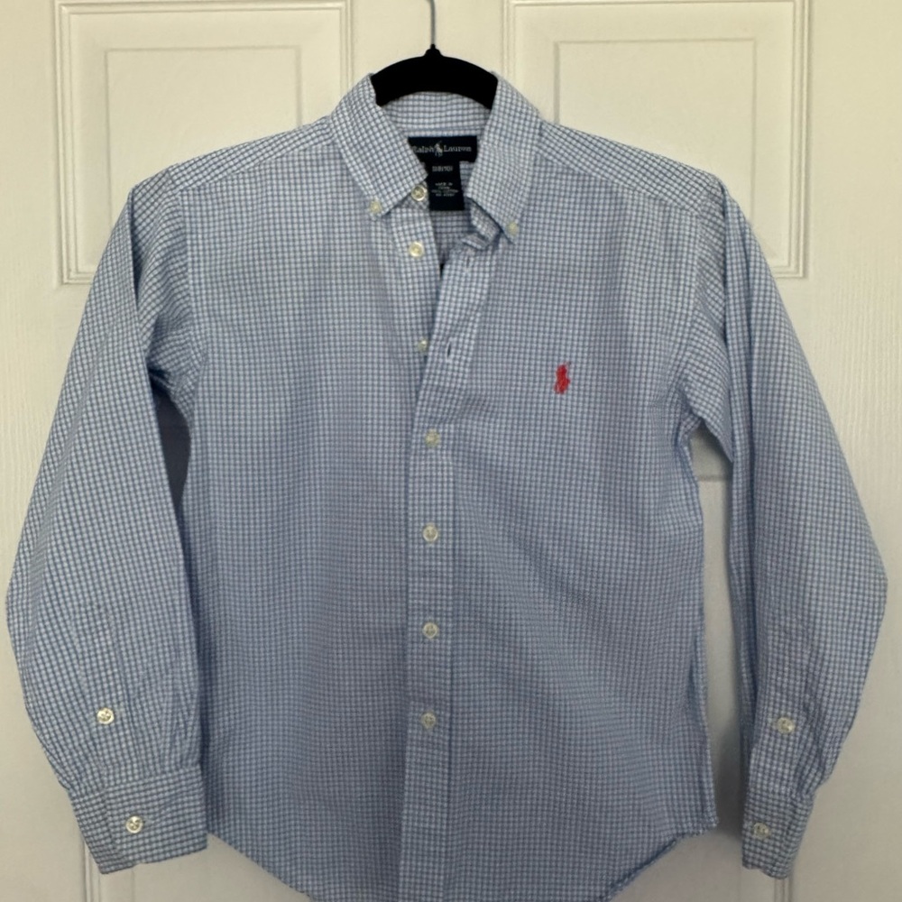 Polo by Ralph Lauren Blue Button Down Shirt Classic Cotton
